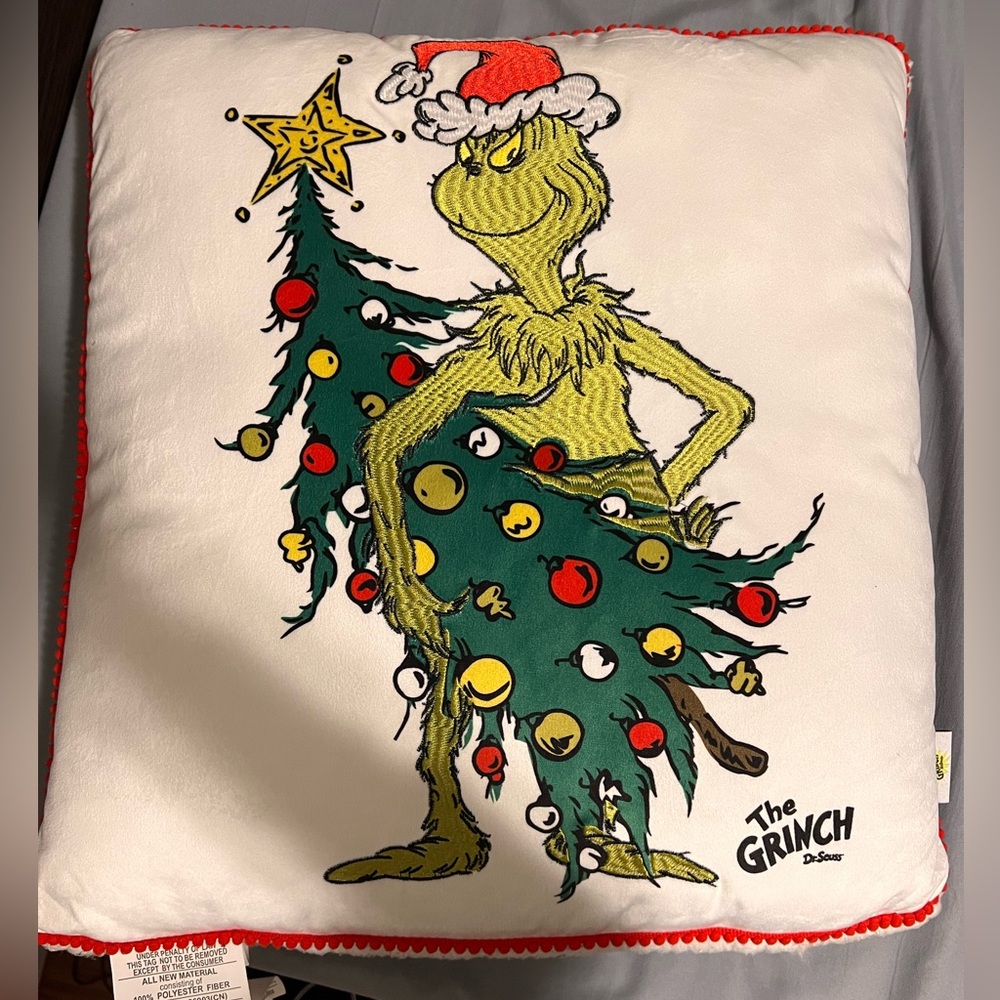 Grinch pillow